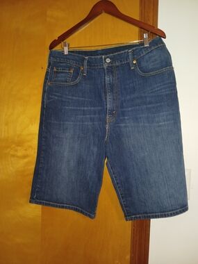 Levi's Men's Dark Blue Denim Jean Shorts